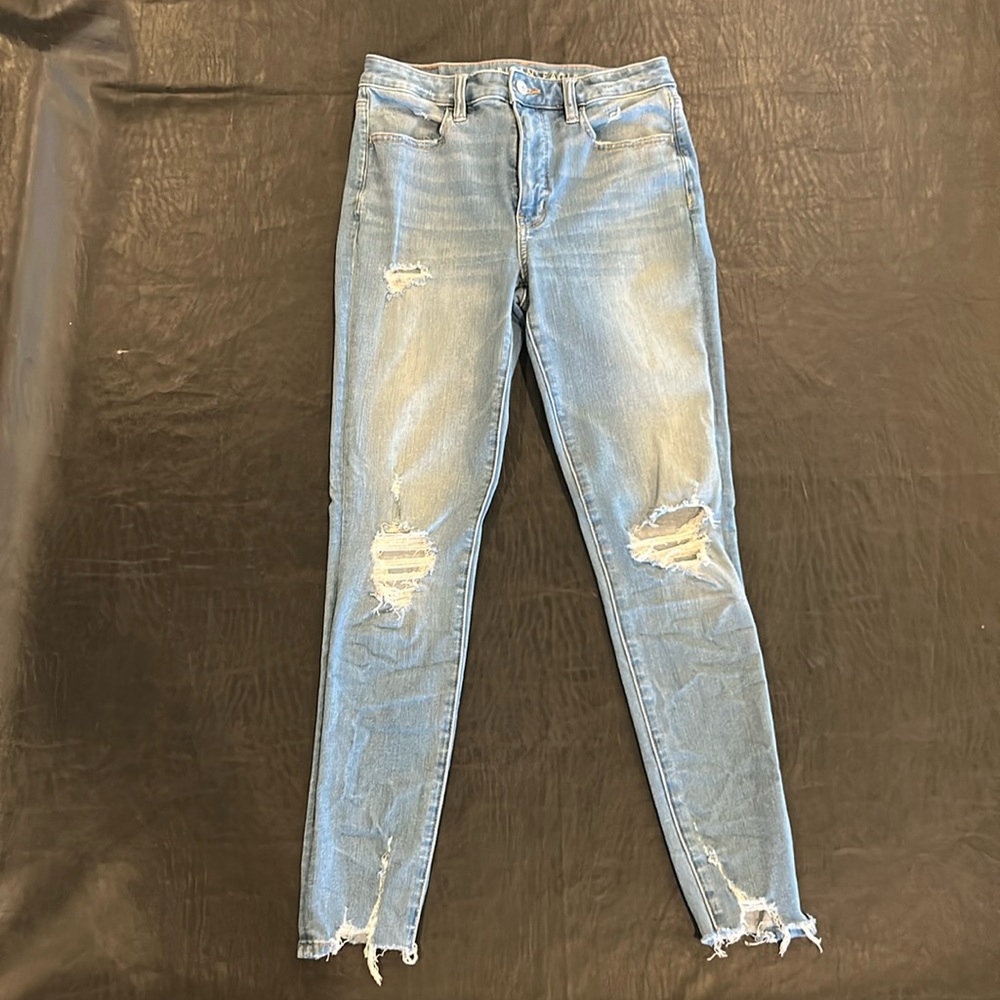 American Eagle Super Hi-Rise Jegging Light Wash